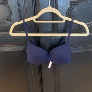 Navy blue extra padded bra